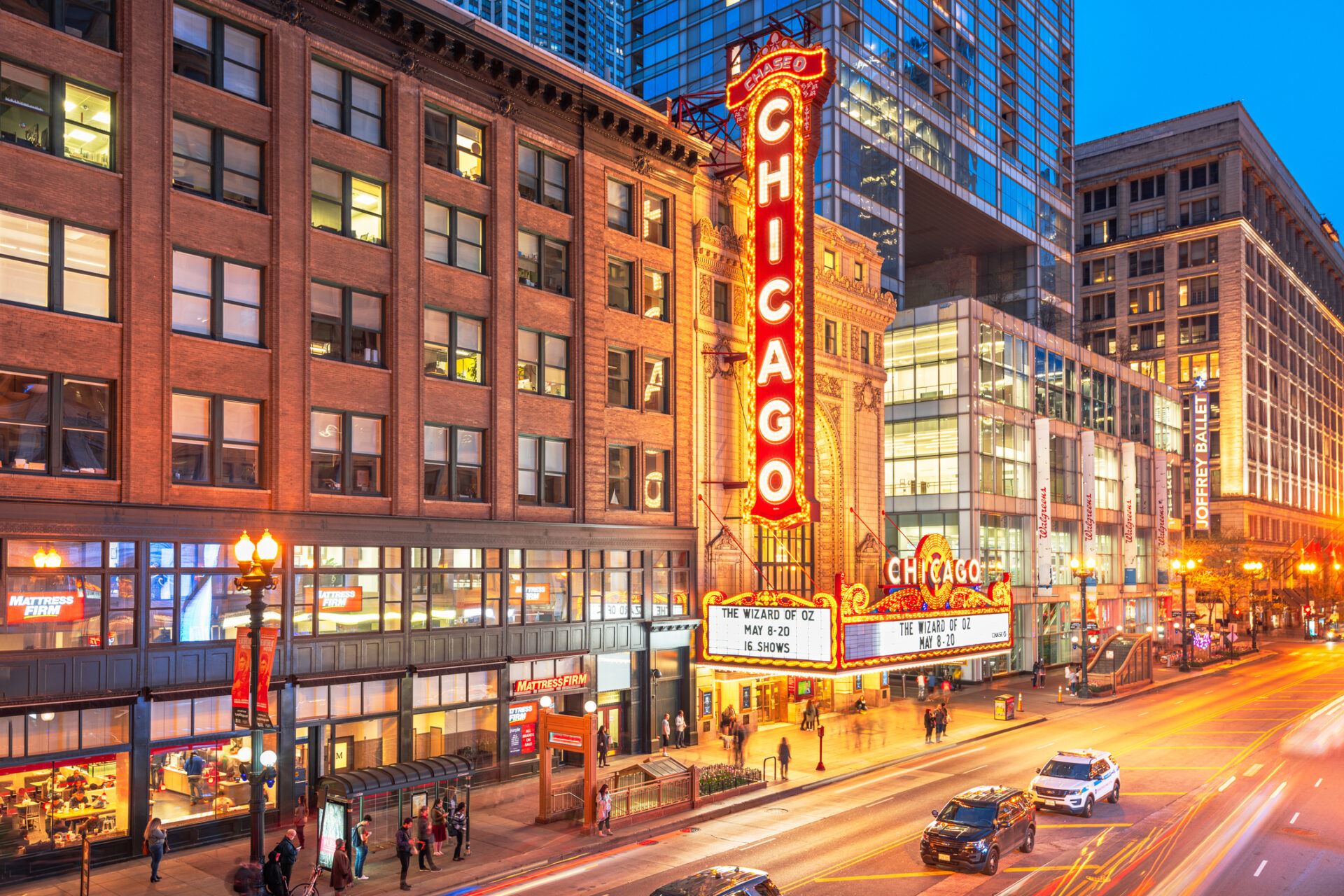 The Chicago Theatre in Chicago